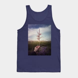 hand holding dry reed Tank Top